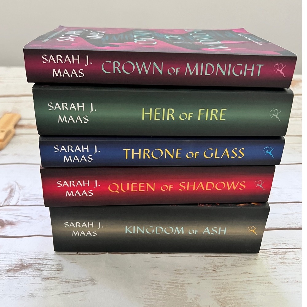 Sarah J Maas Throne of Glass Book Set Multicolor Paperback 5 Books Bundle
